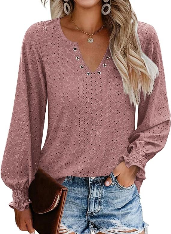 40% off of these pretty Casual V-Neck Ruffle Sleeve Tunic Blouses with code: OR2VOY63 to be applied at checkout!