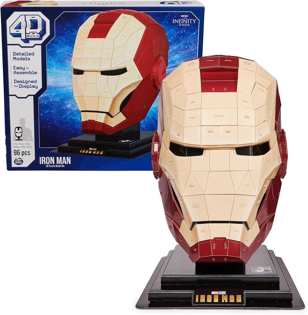 70% off of this 4D Build, Marvel Iron Man 3D Puzzle Model Kit with Stand 96 Pcs! Under $9!