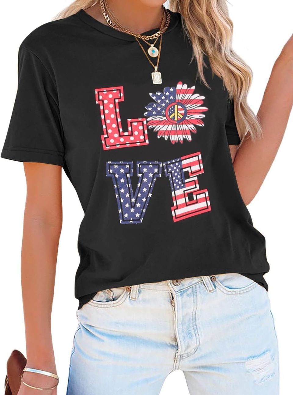These cute patriotic Tees are 20% off with code: N6RRUH46 + a 10% clickable coupon at checkout! Under $11 at checkout!